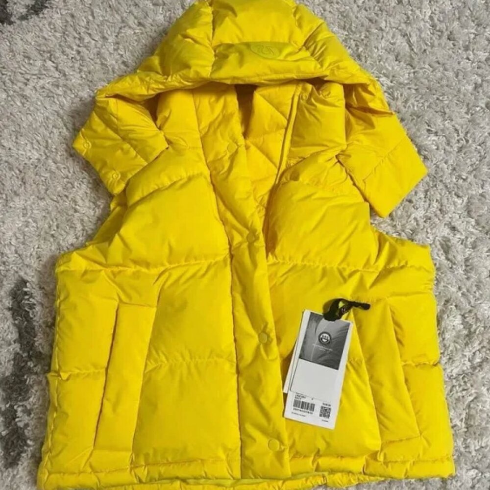 NWT LULULEMON WUNDER Puff CROPPED VEST SONIC YELLOW SIZE 6 SOLD OUT PERFECT 6